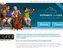 Tablet Screenshot of instrumentsinthecloud.org